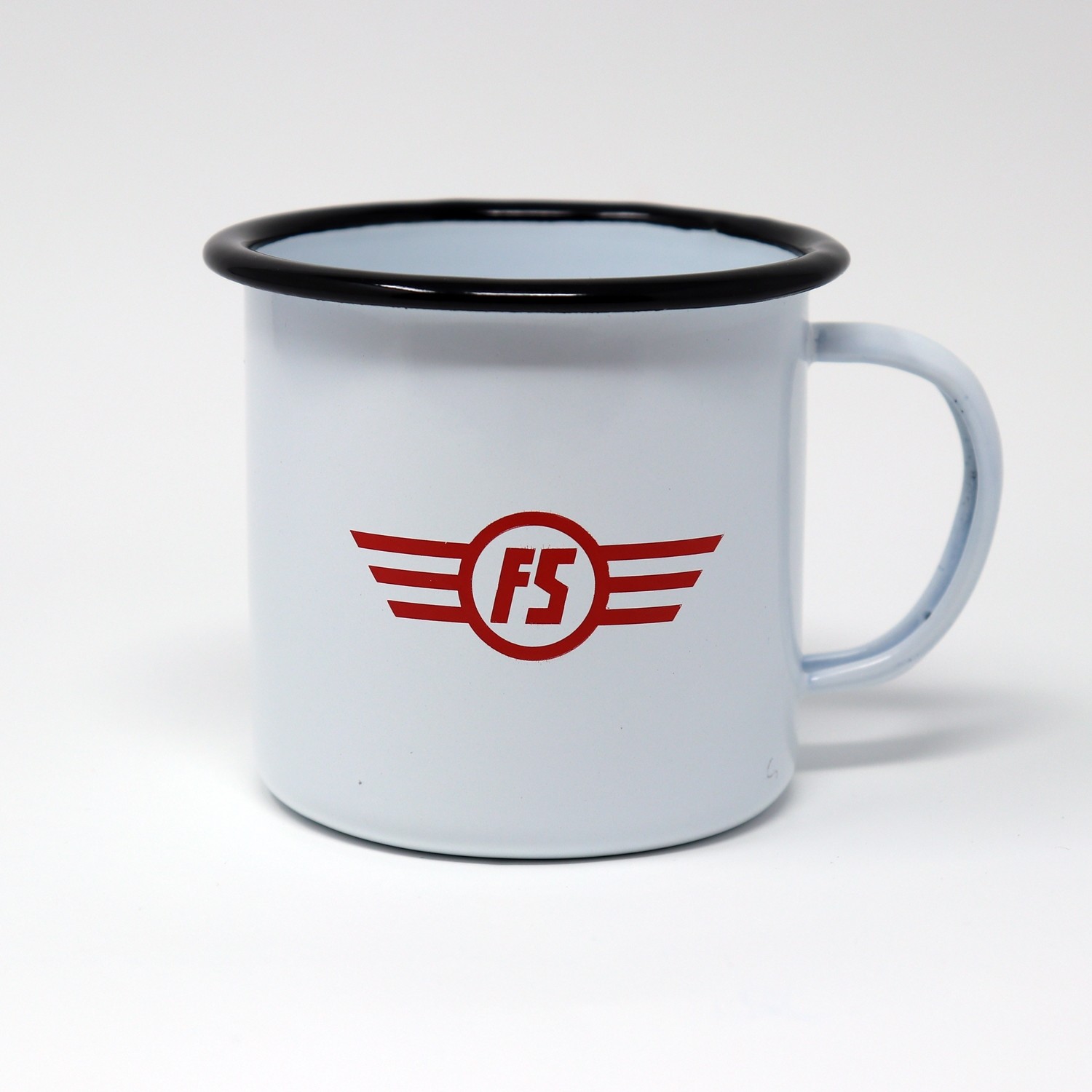 Tazza in latta con logo FS E.444