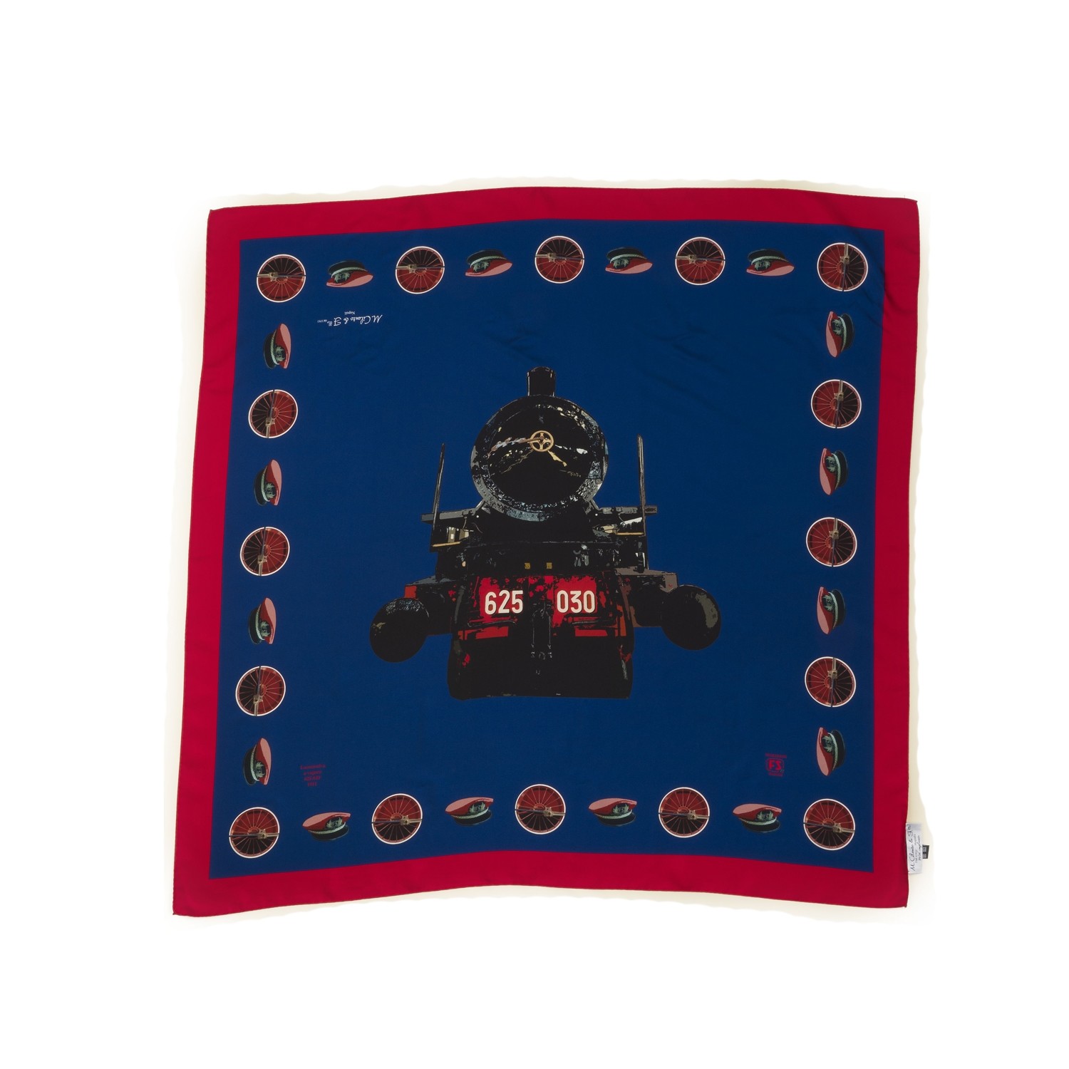 Foulard Locomotiva a vapore 625 by Maison Cilento