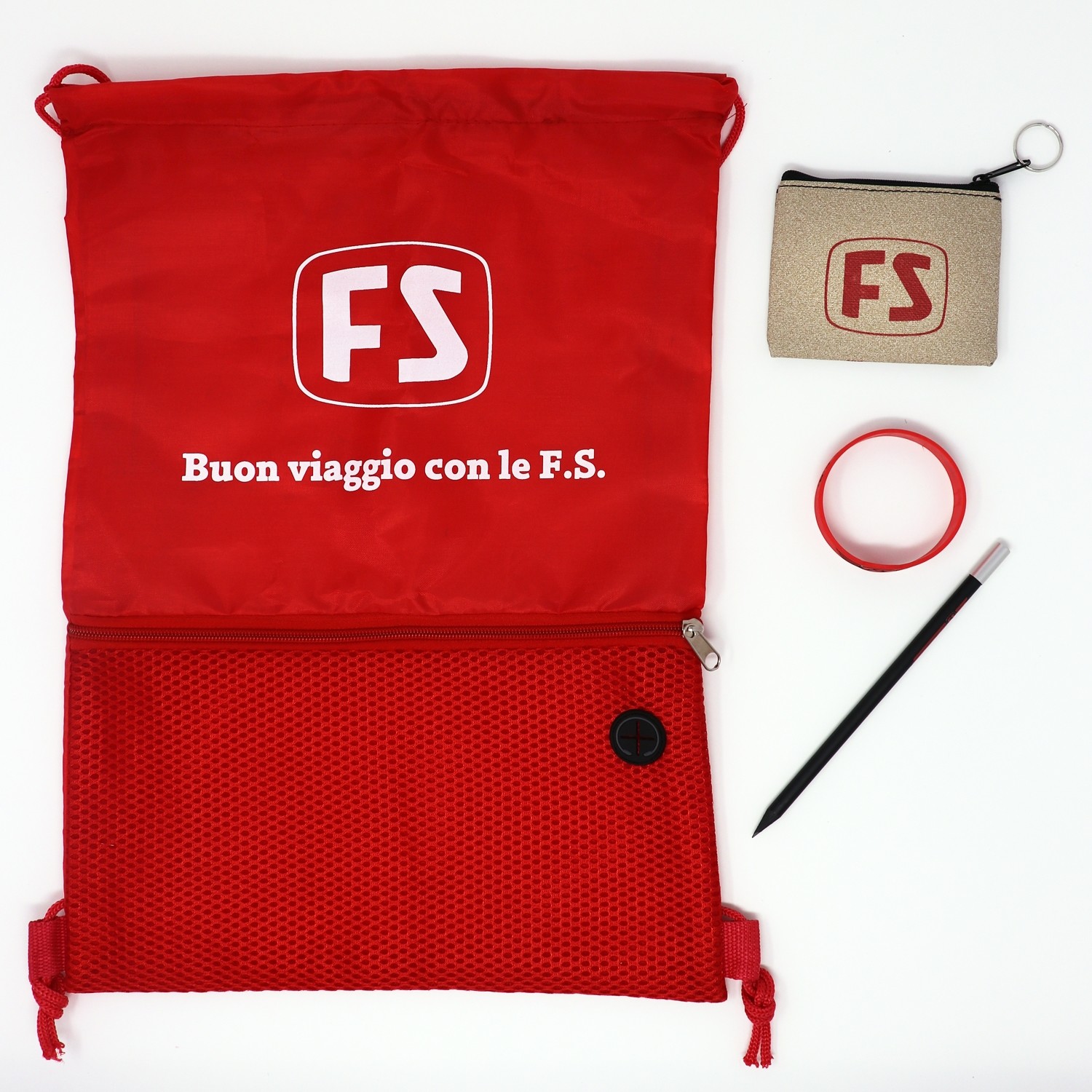 Set souvenir con zaino rosso